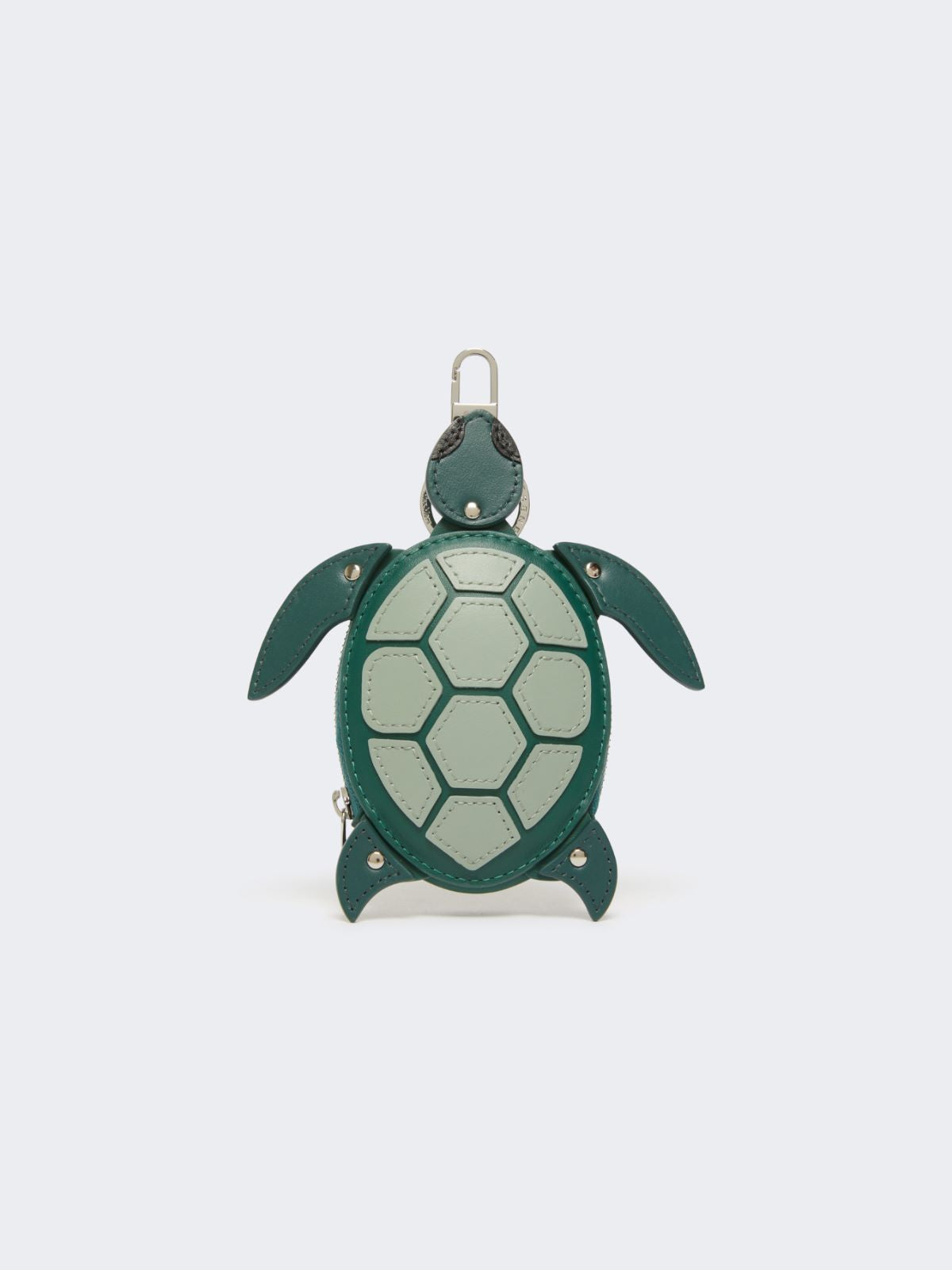 Leather keyring - Green