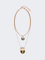 Pasticcino Bag metal necklace - Gold