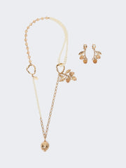 Set with charms and crystals - Gold