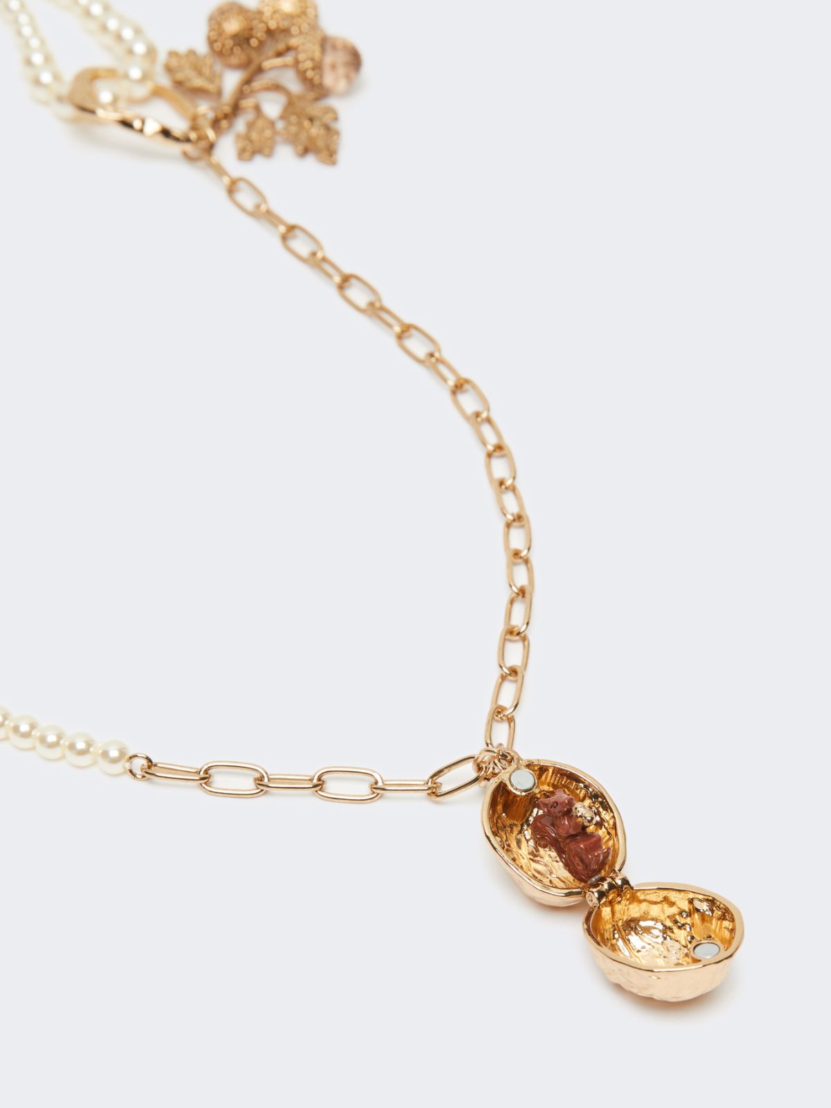 Set with charms and crystals - Gold