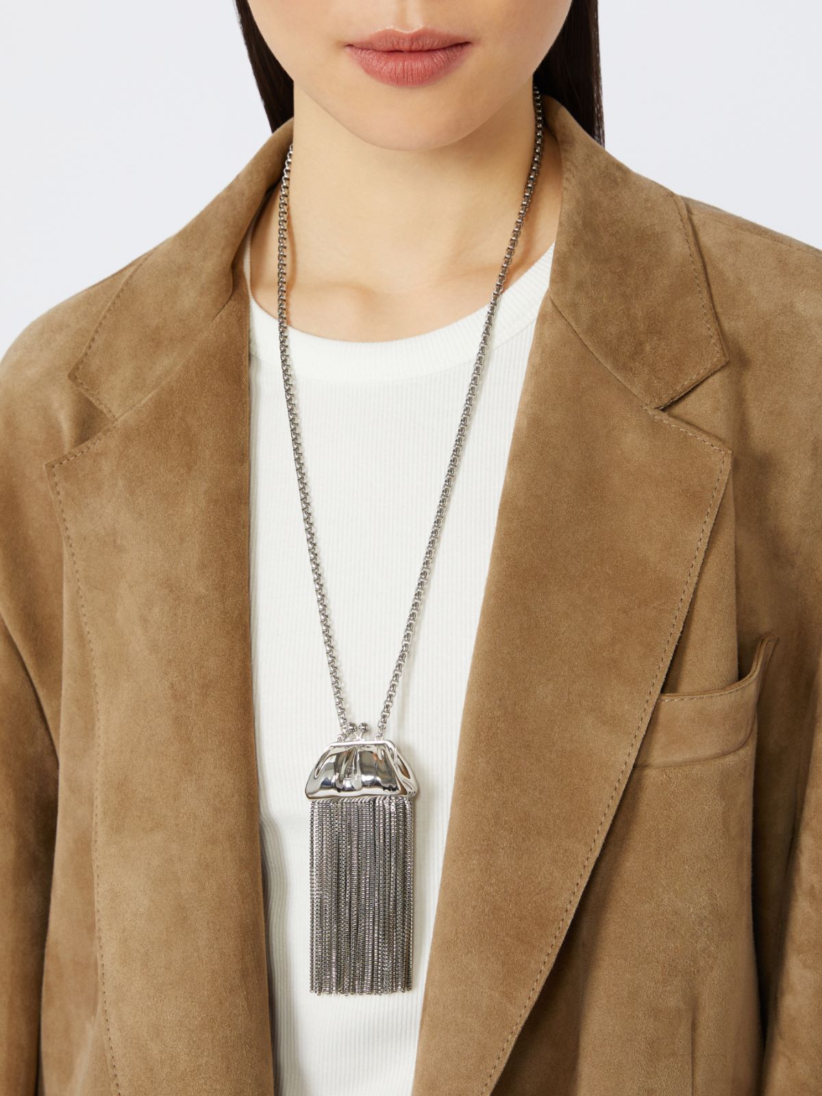 Pasticcino charm-adorned crew-neck necklace - Silver