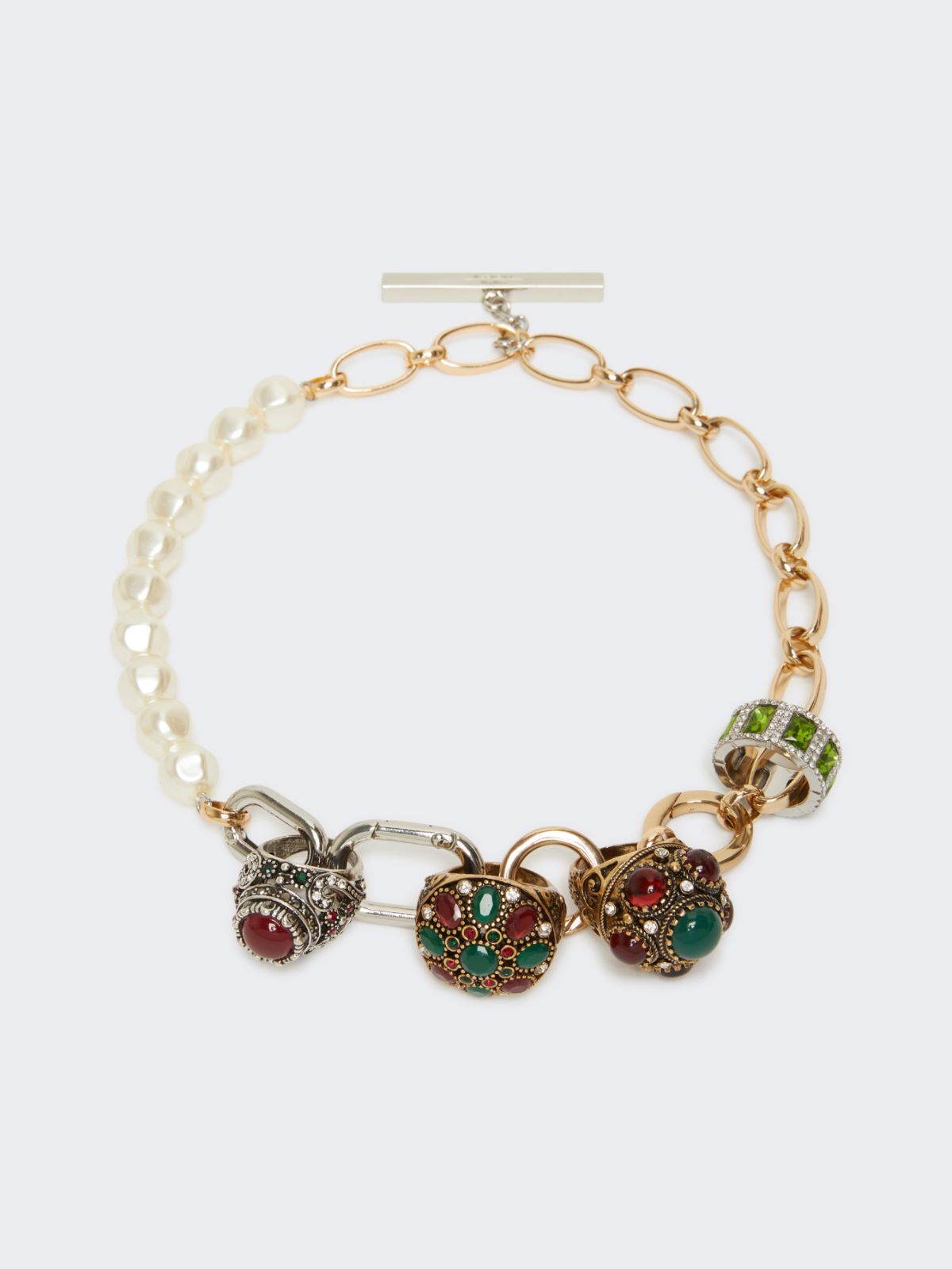 Charm choker necklace - Gold