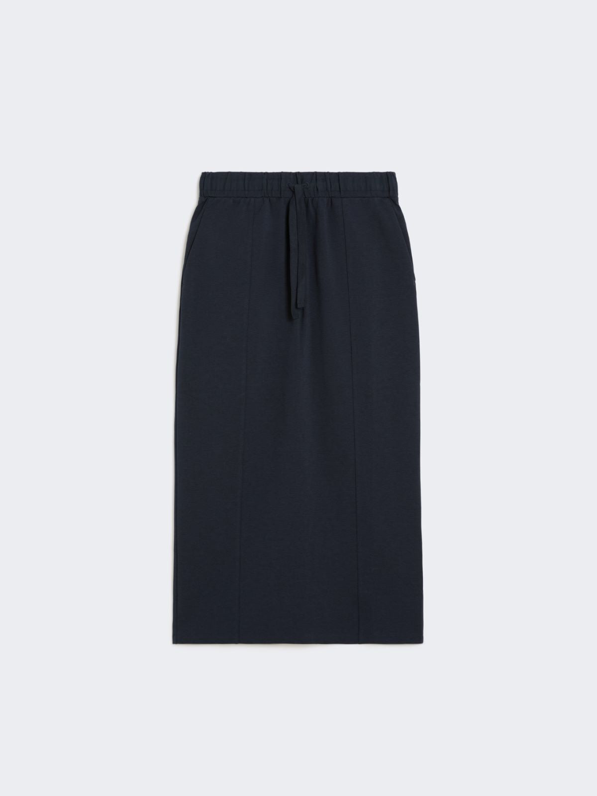 Milano-knit jersey skirt - Navy
