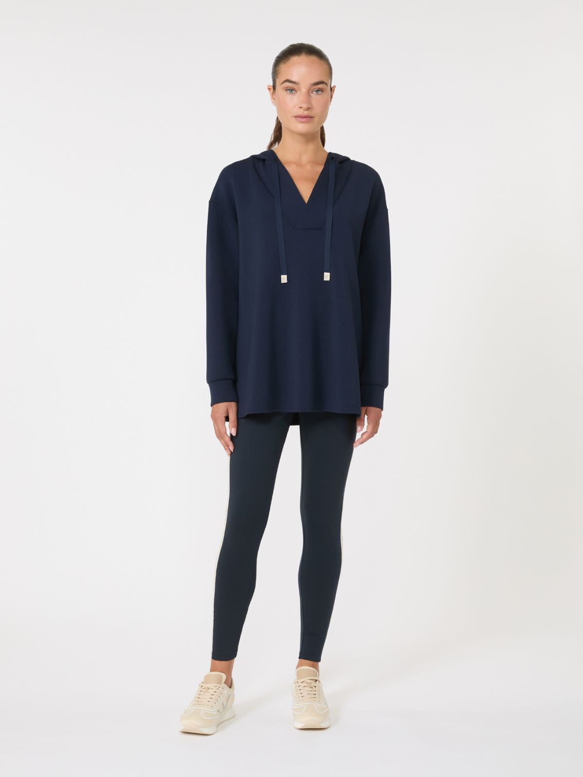 Technical jersey leggings - Navy