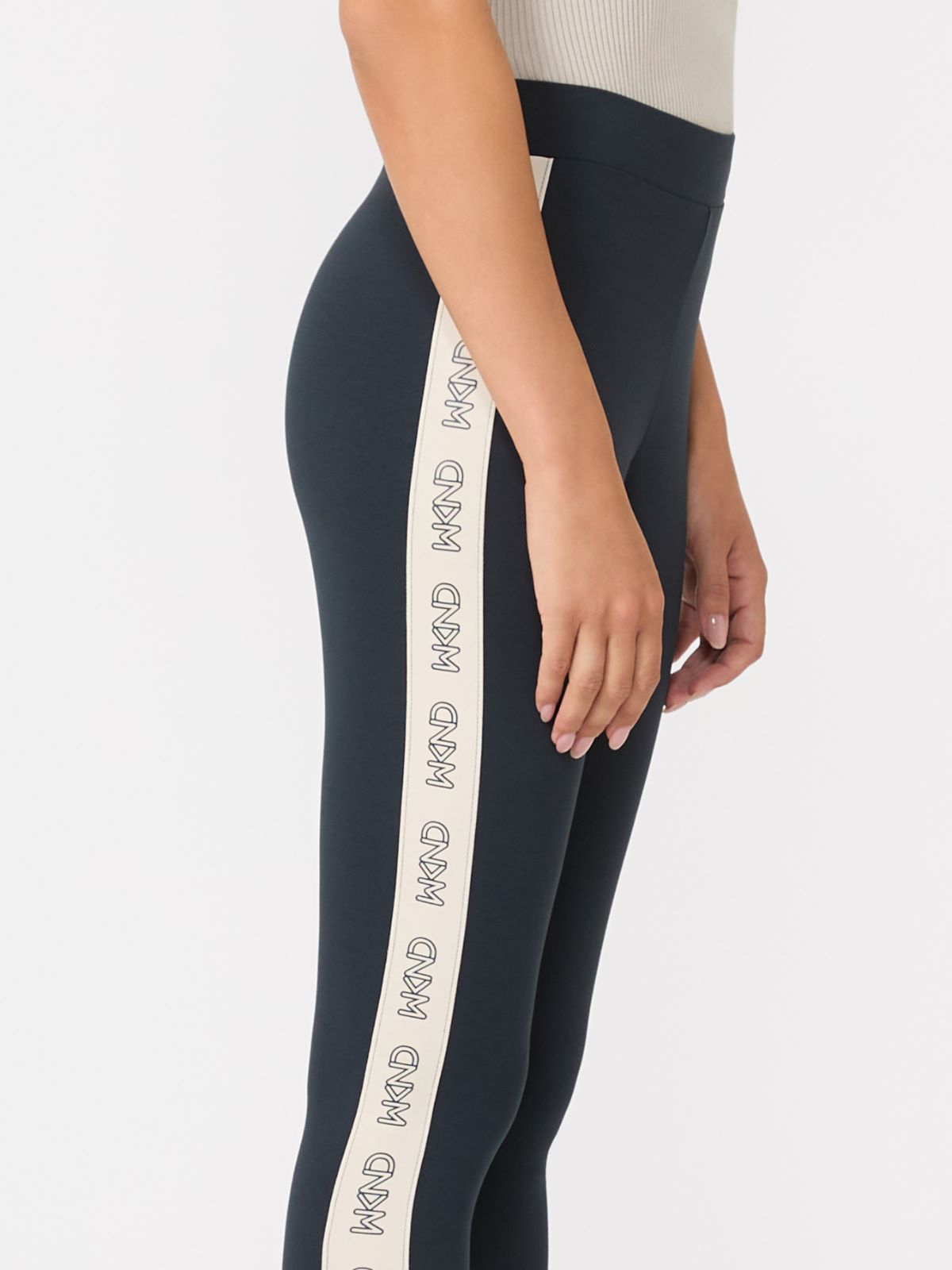 Technical jersey leggings - Navy