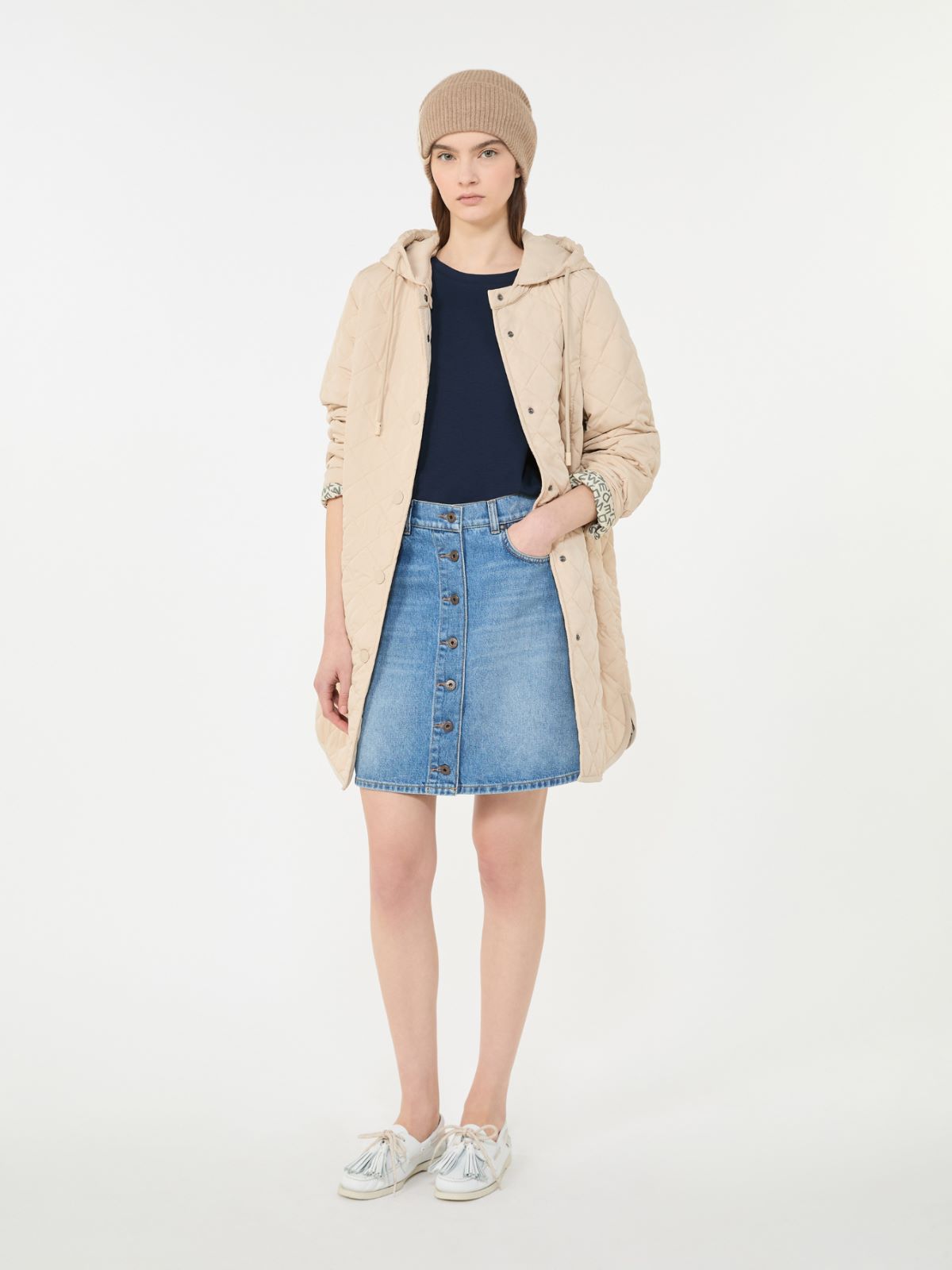 Cotton jersey T-shirt - Navy