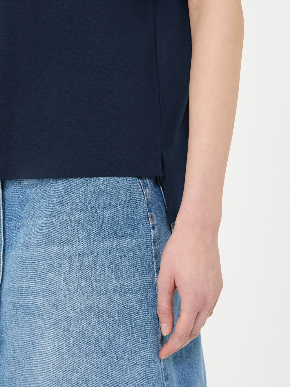 Cotton jersey T-shirt - Navy