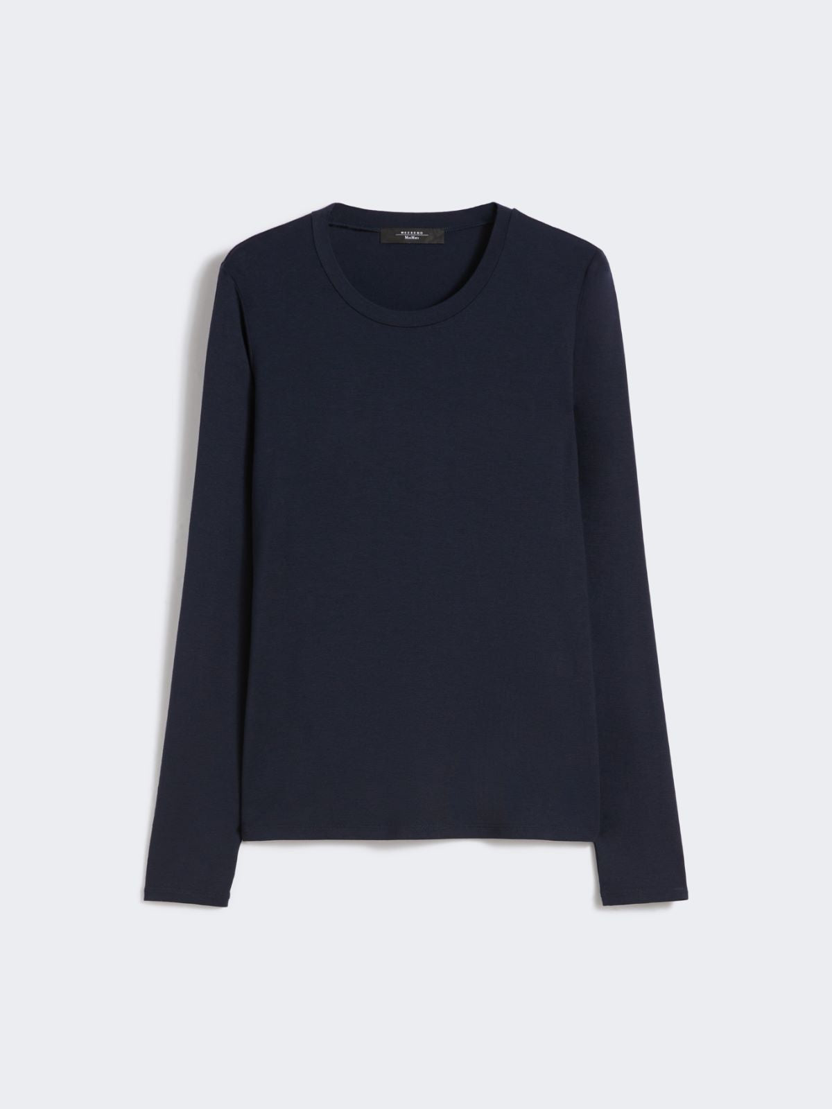 Stretch jersey basic T-shirt - Navy