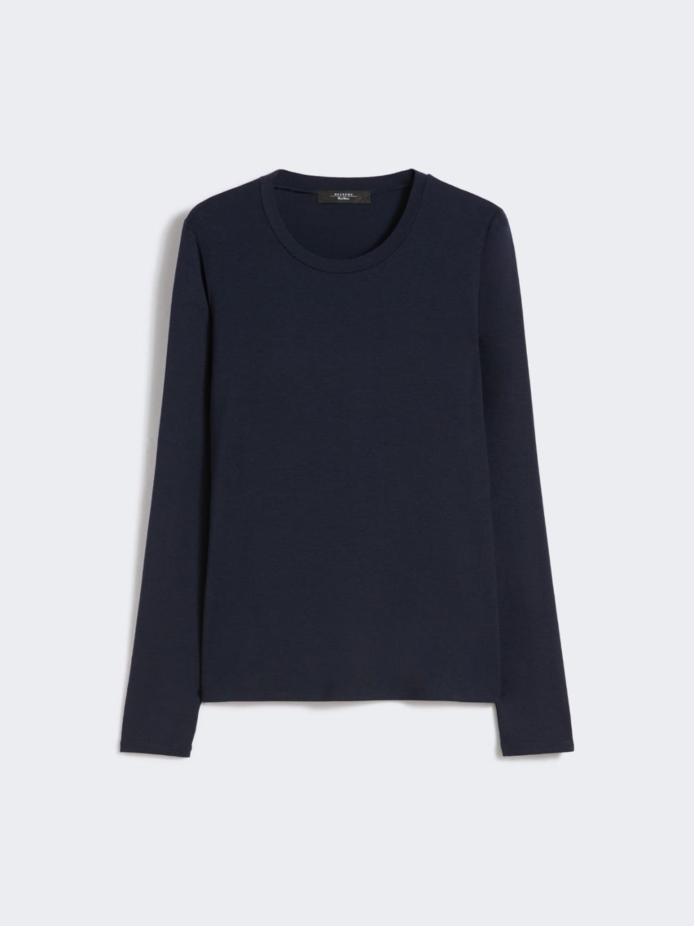 Stretch jersey basic T-shirt - Navy