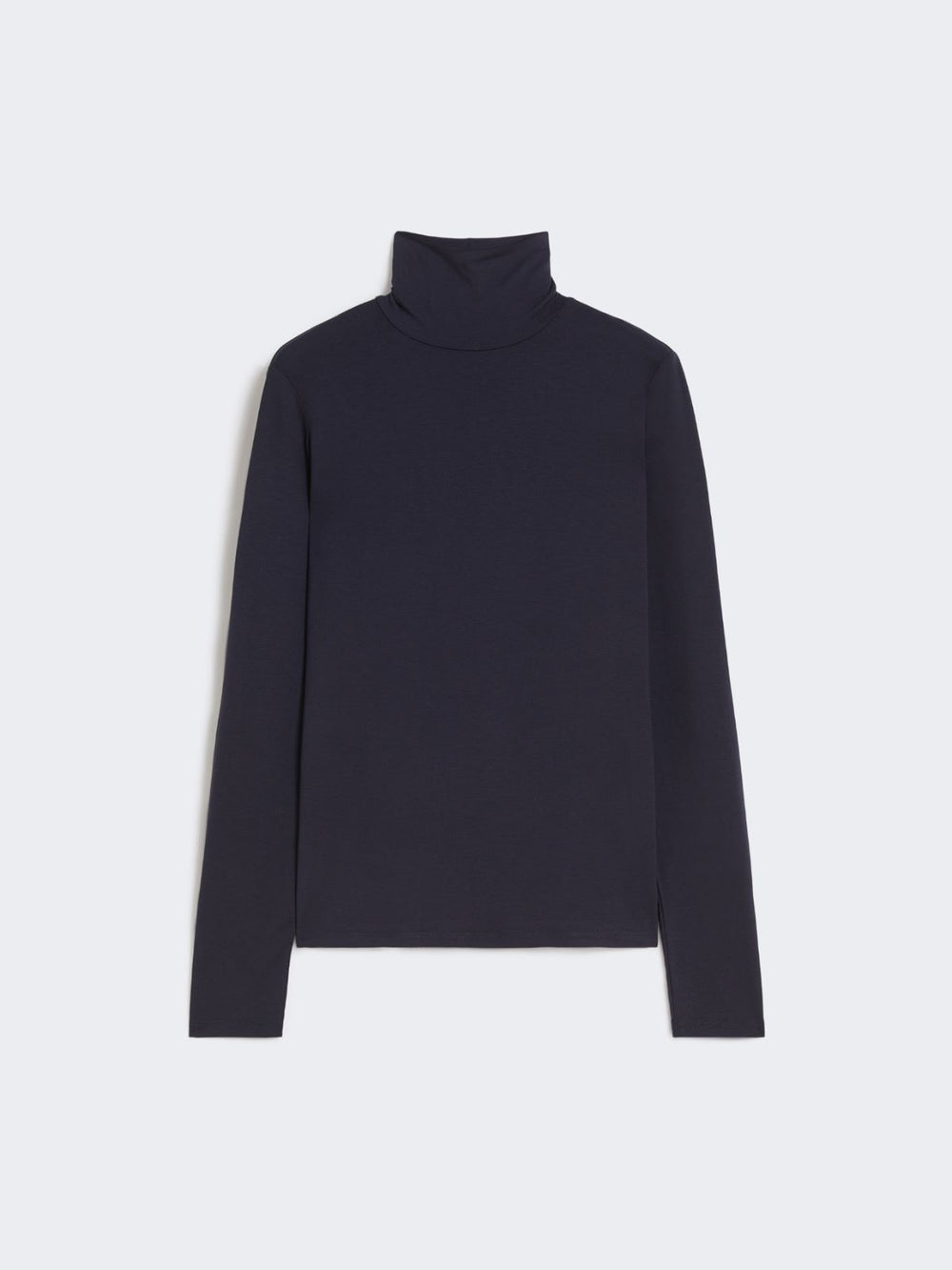 Stretch viscose turtleneck - Navy