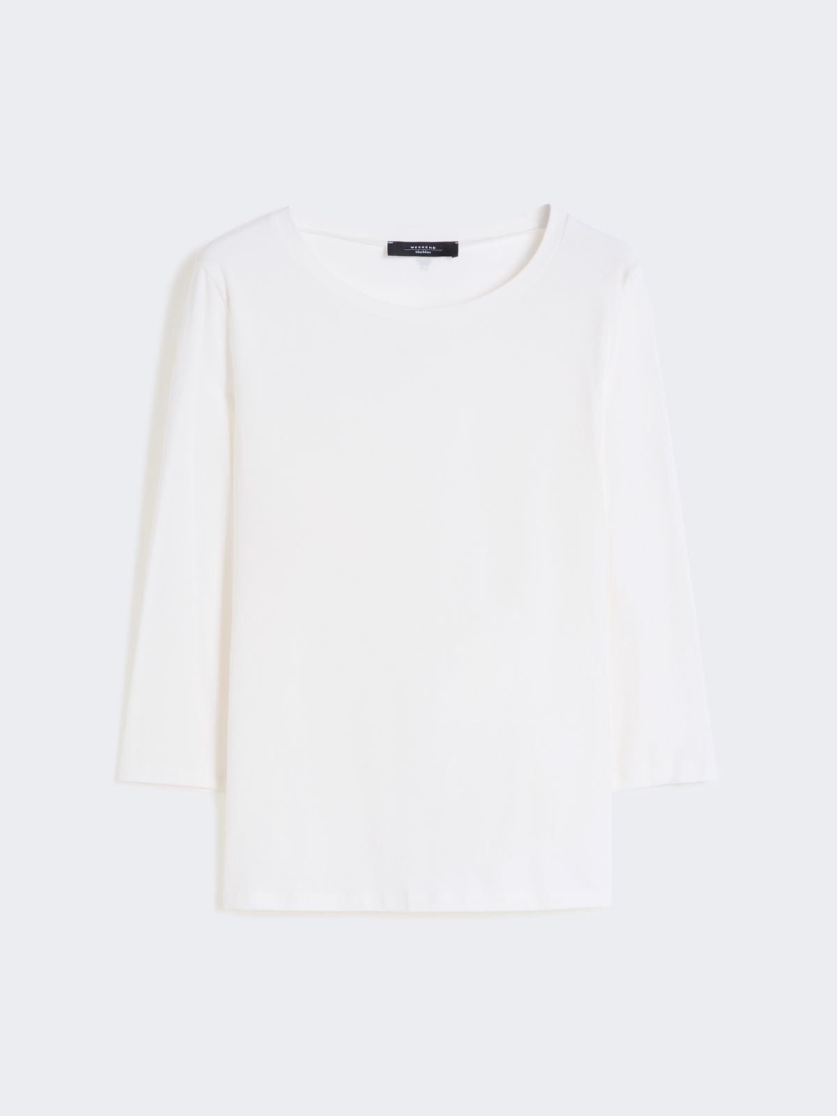 Stretch cotton T-shirt - White