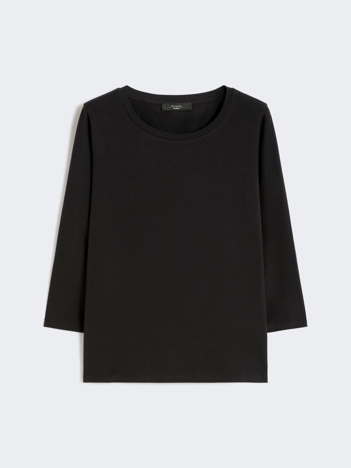 Stretch cotton T-shirt - Black