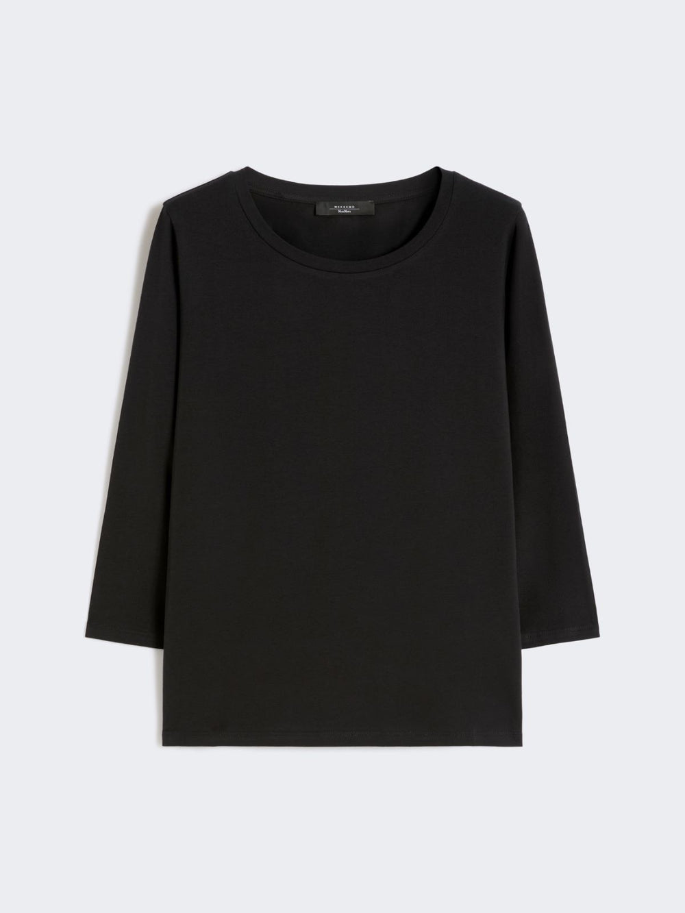 Stretch cotton T-shirt - Black