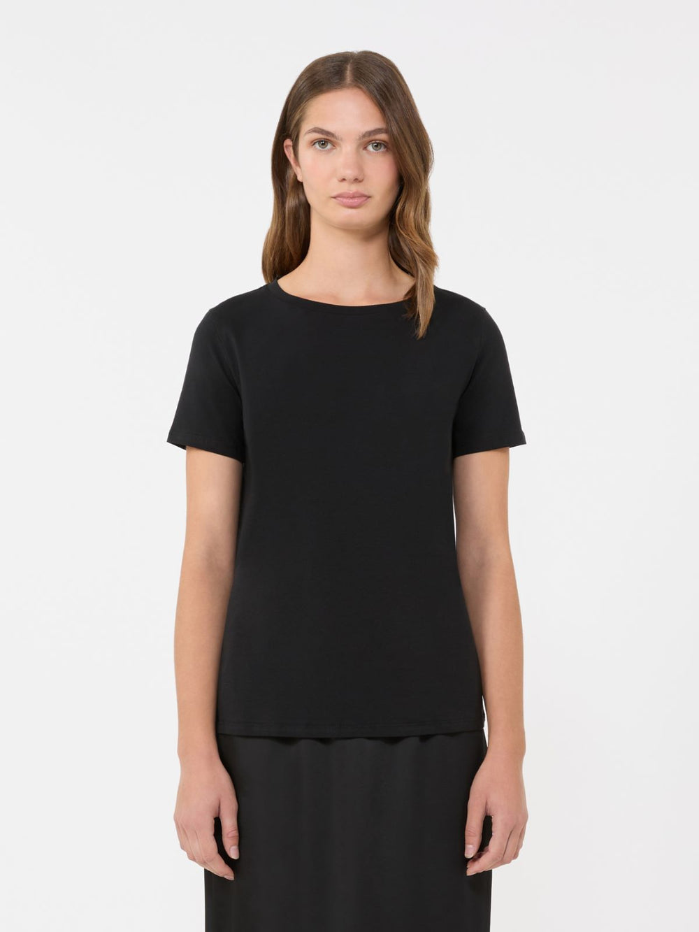 Basic cotton jersey T-shirt - Black