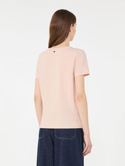 Basic cotton jersey T-shirt - Pink