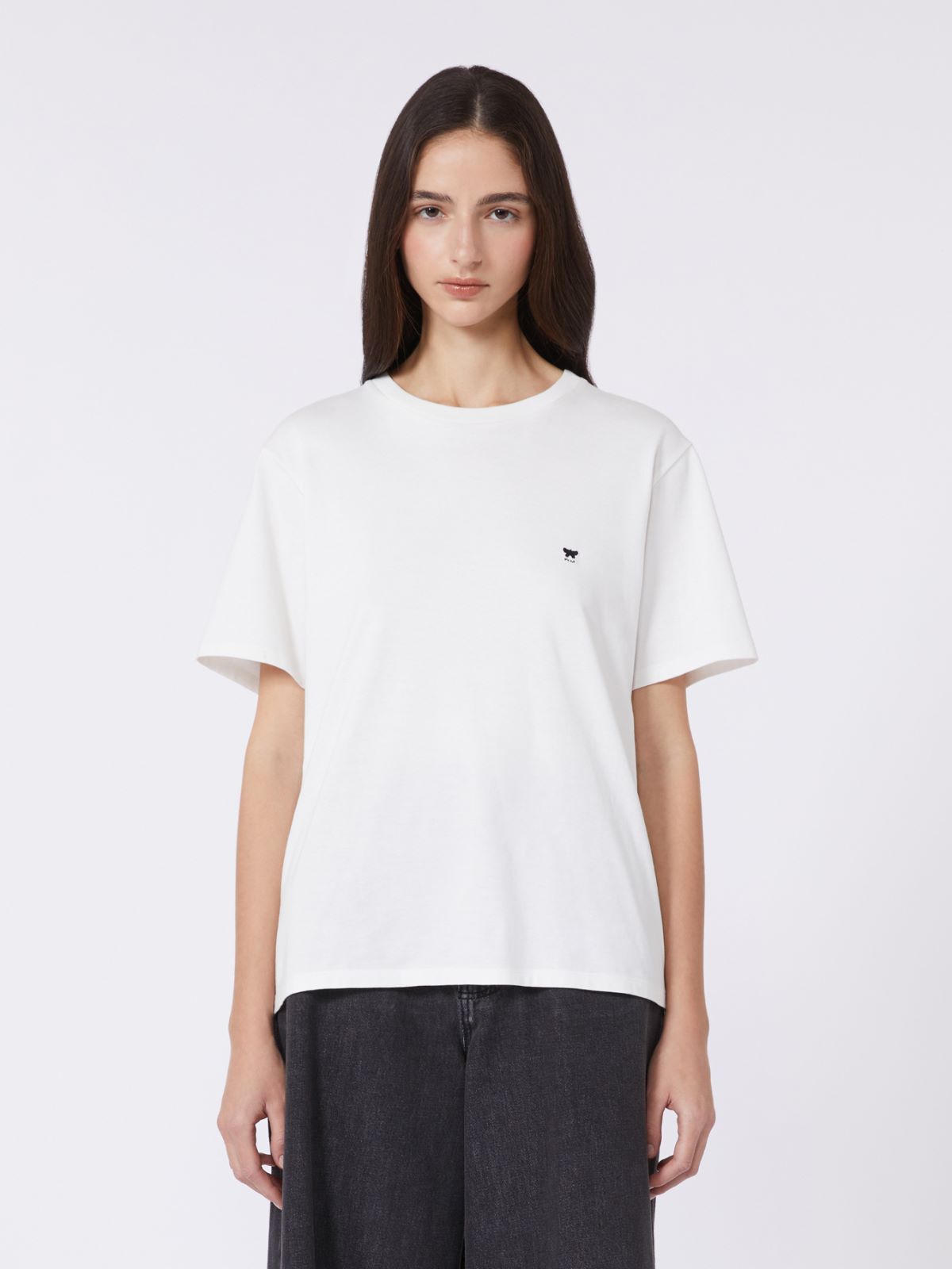 Cotton basic T-shirt - Optical white
