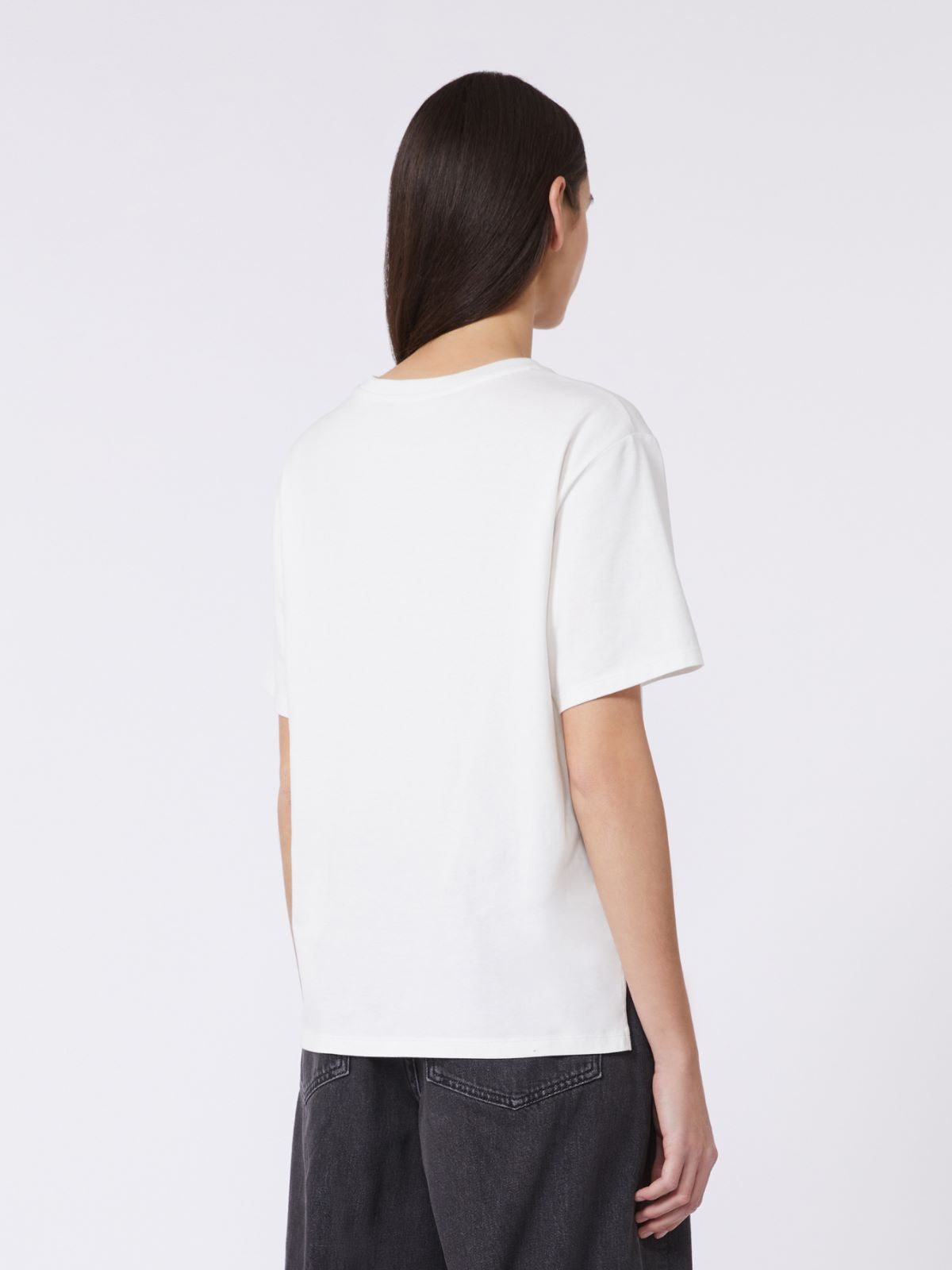 Cotton basic T-shirt - Optical white