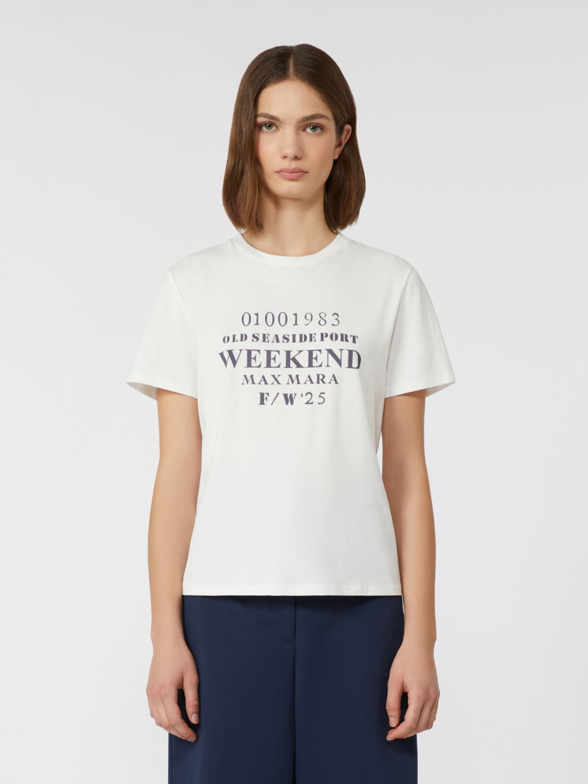 Pure cotton T-shirt - White