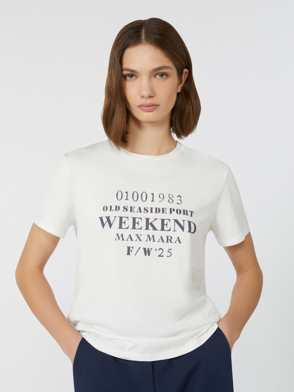 Pure cotton T-shirt - White