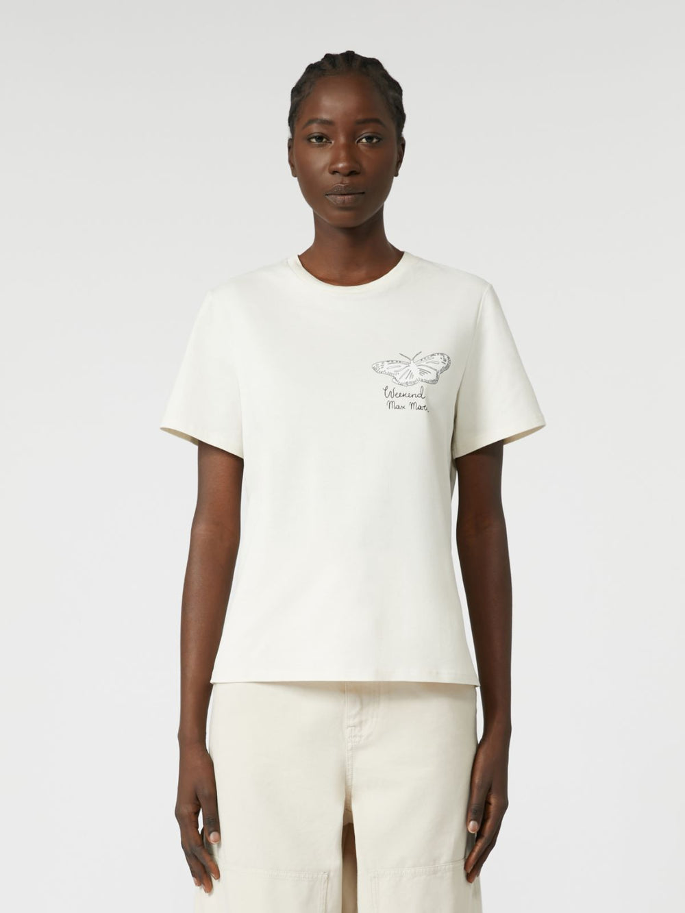 Pure cotton T-shirt - Ivory