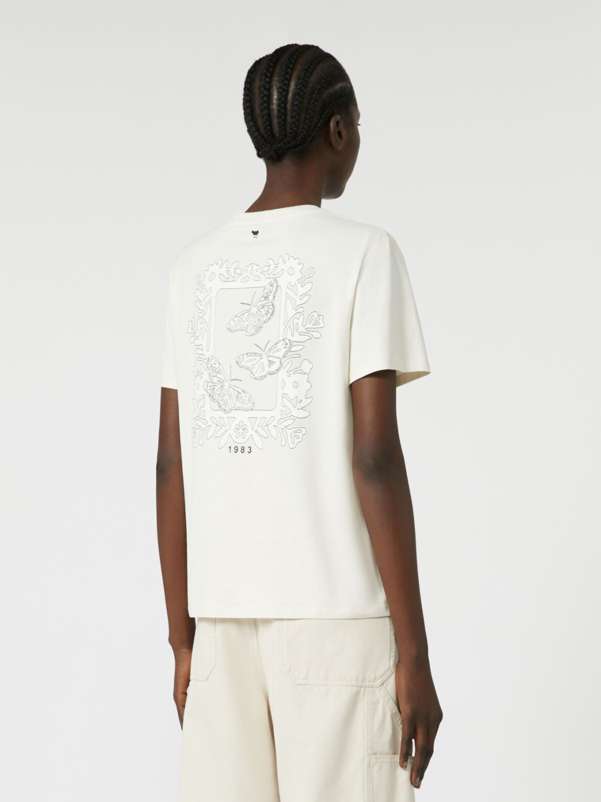 Pure cotton T-shirt - Ivory