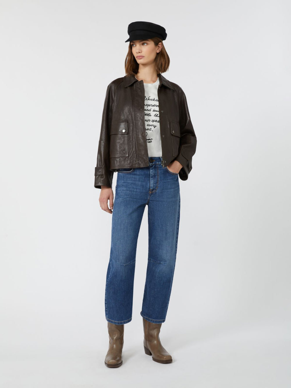 Cotton print T-shirt - White