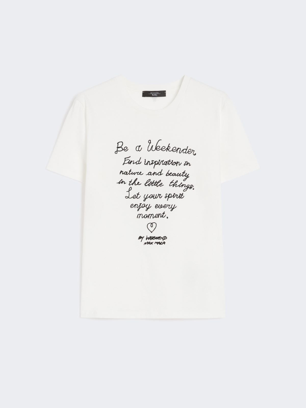 Cotton print T-shirt - White