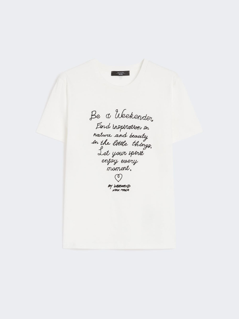 Cotton print T-shirt - White