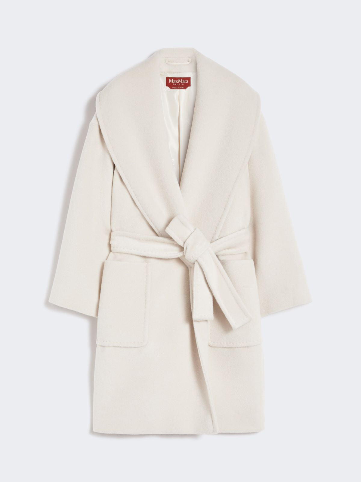 Alpaca and virgin wool coat - Beige