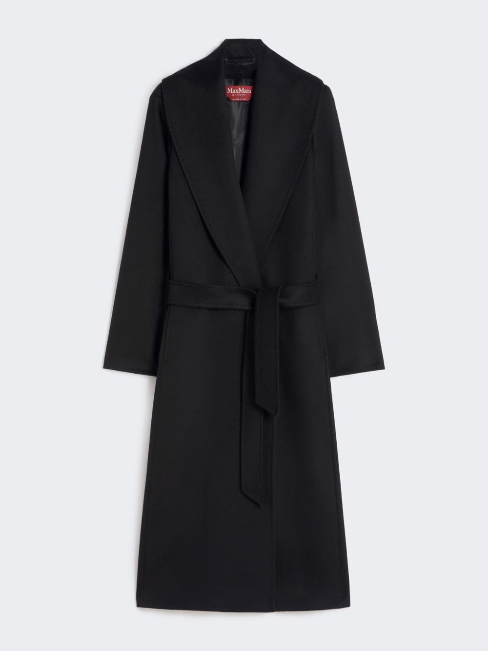 Pure virgin wool broadcloth coat - Black