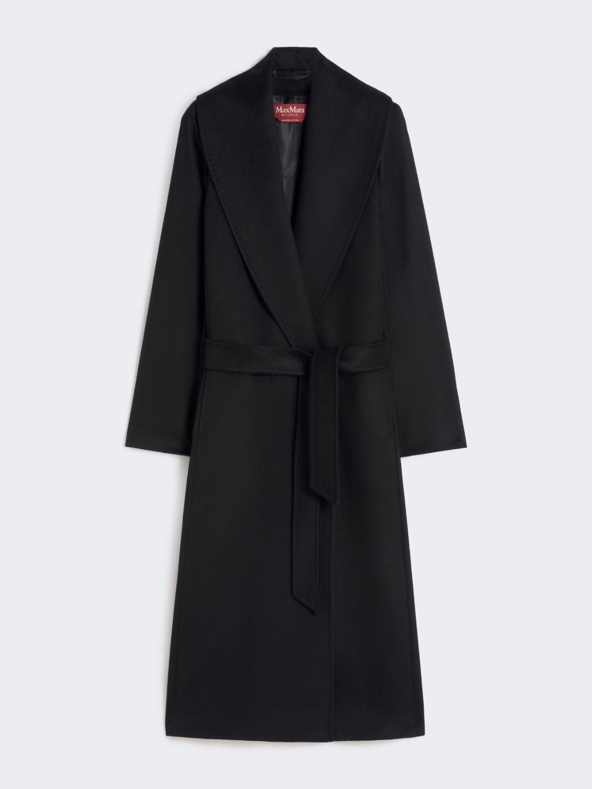 Pure virgin wool broadcloth coat - Black