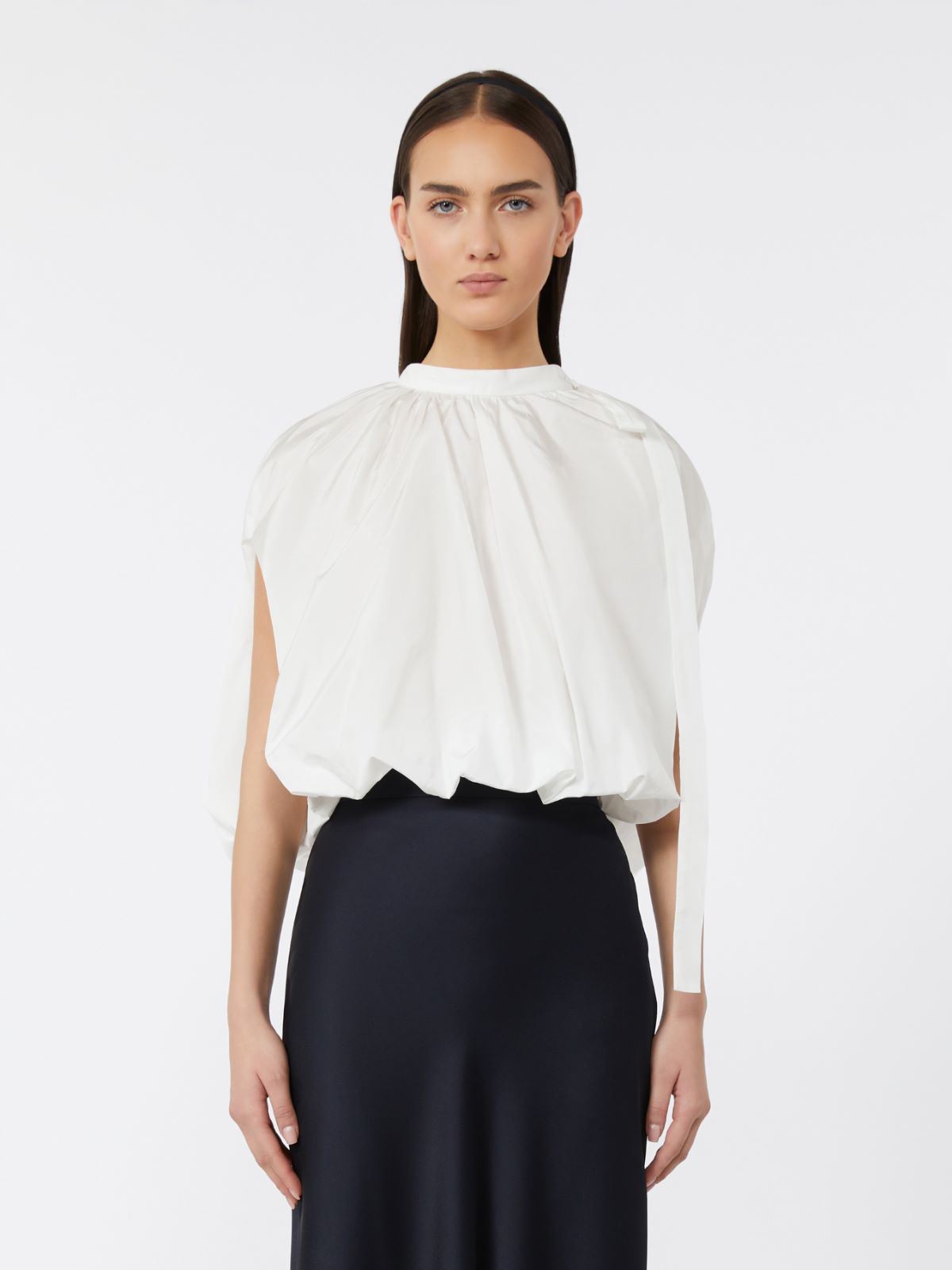Taffeta blouse - White