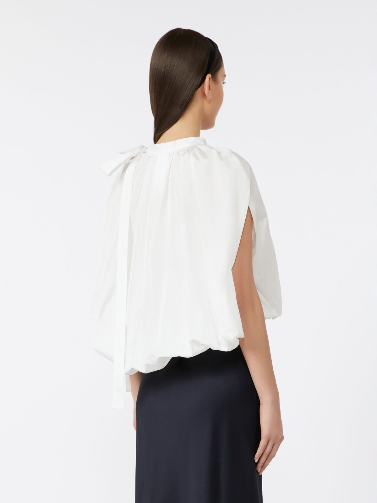 Taffeta blouse - White