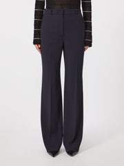 Wool crepe trousers - Navy