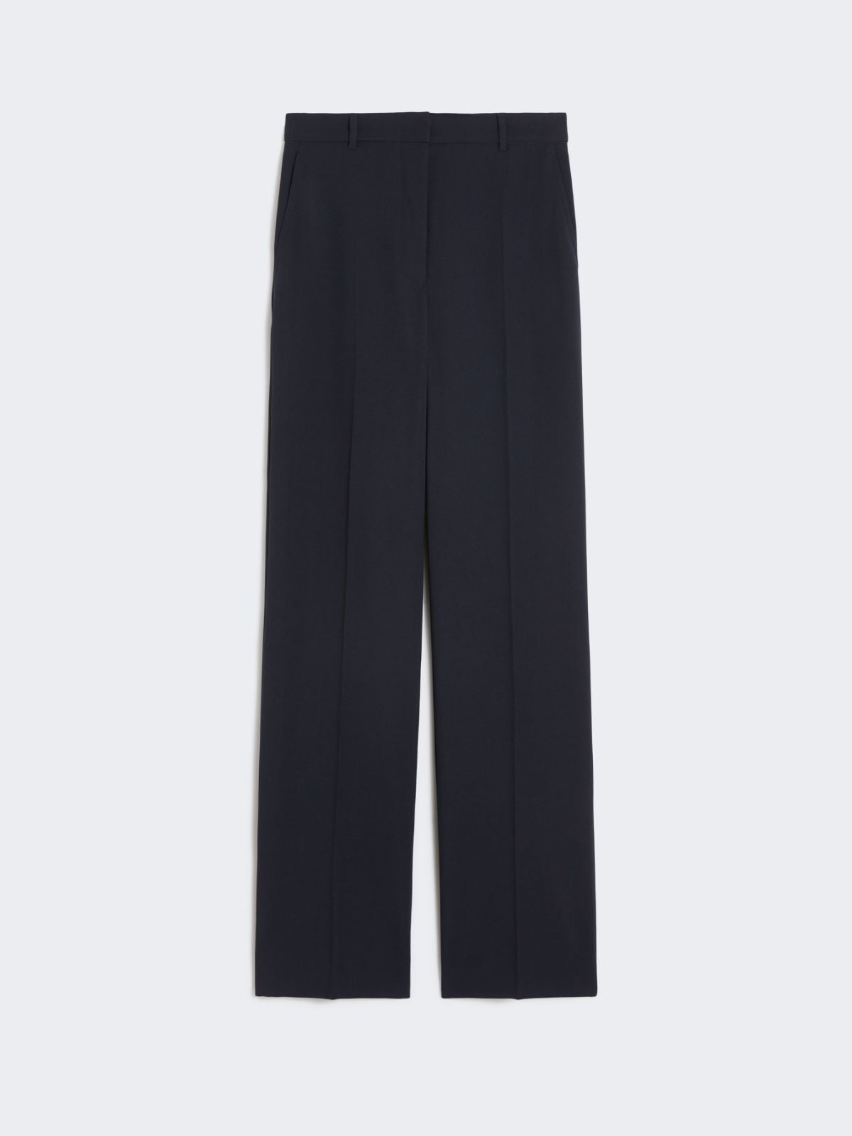 Wool crepe trousers - Navy