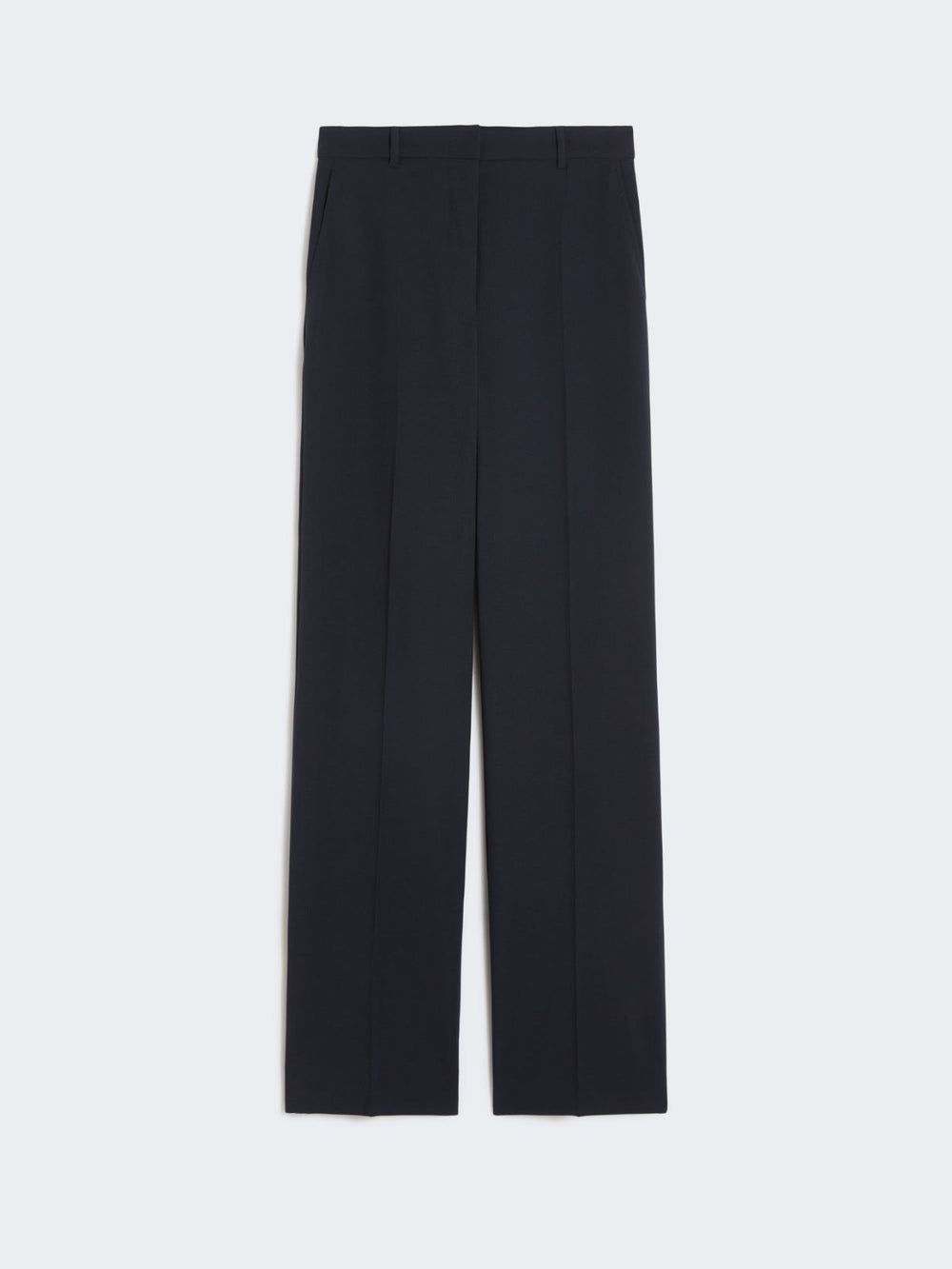 Wool crepe trousers - Navy