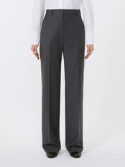 Stretch flannel trousers - Dark grey