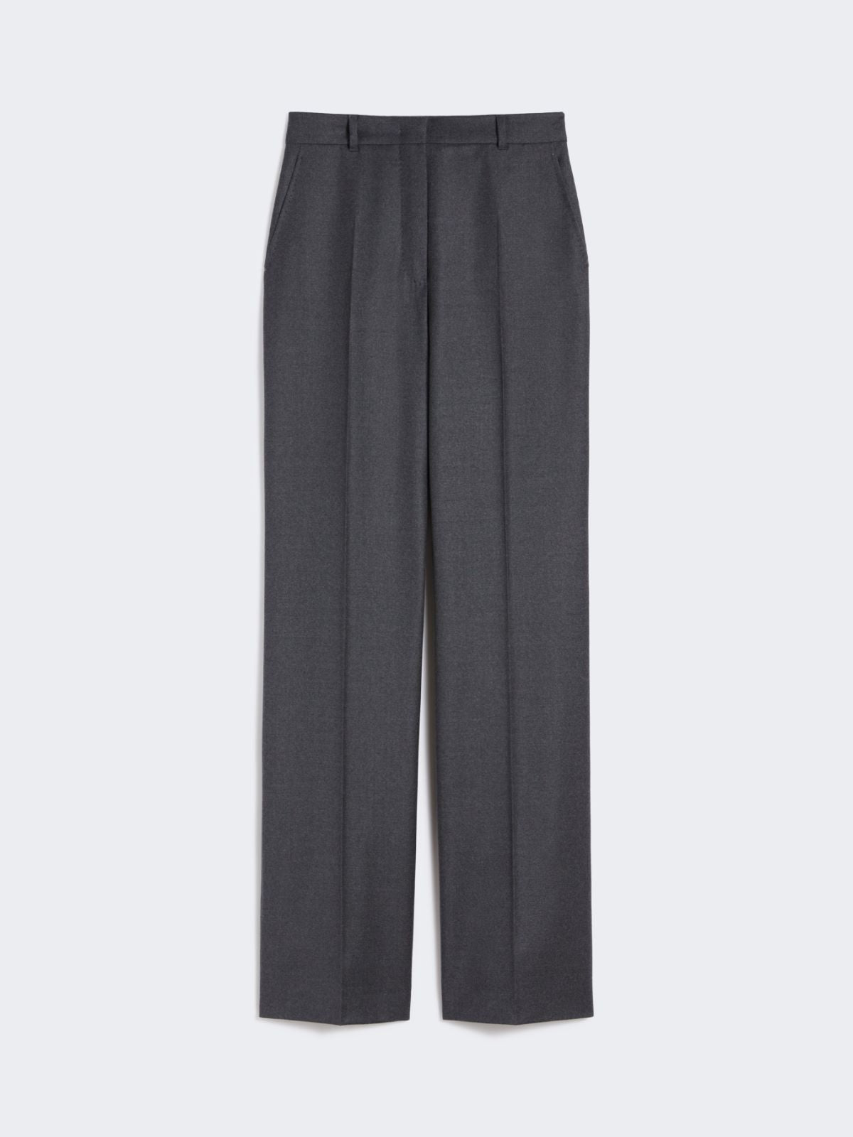 Stretch flannel trousers - Dark grey