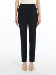 Straight-fit cady trousers - Navy