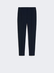 Straight-fit cady trousers - Navy