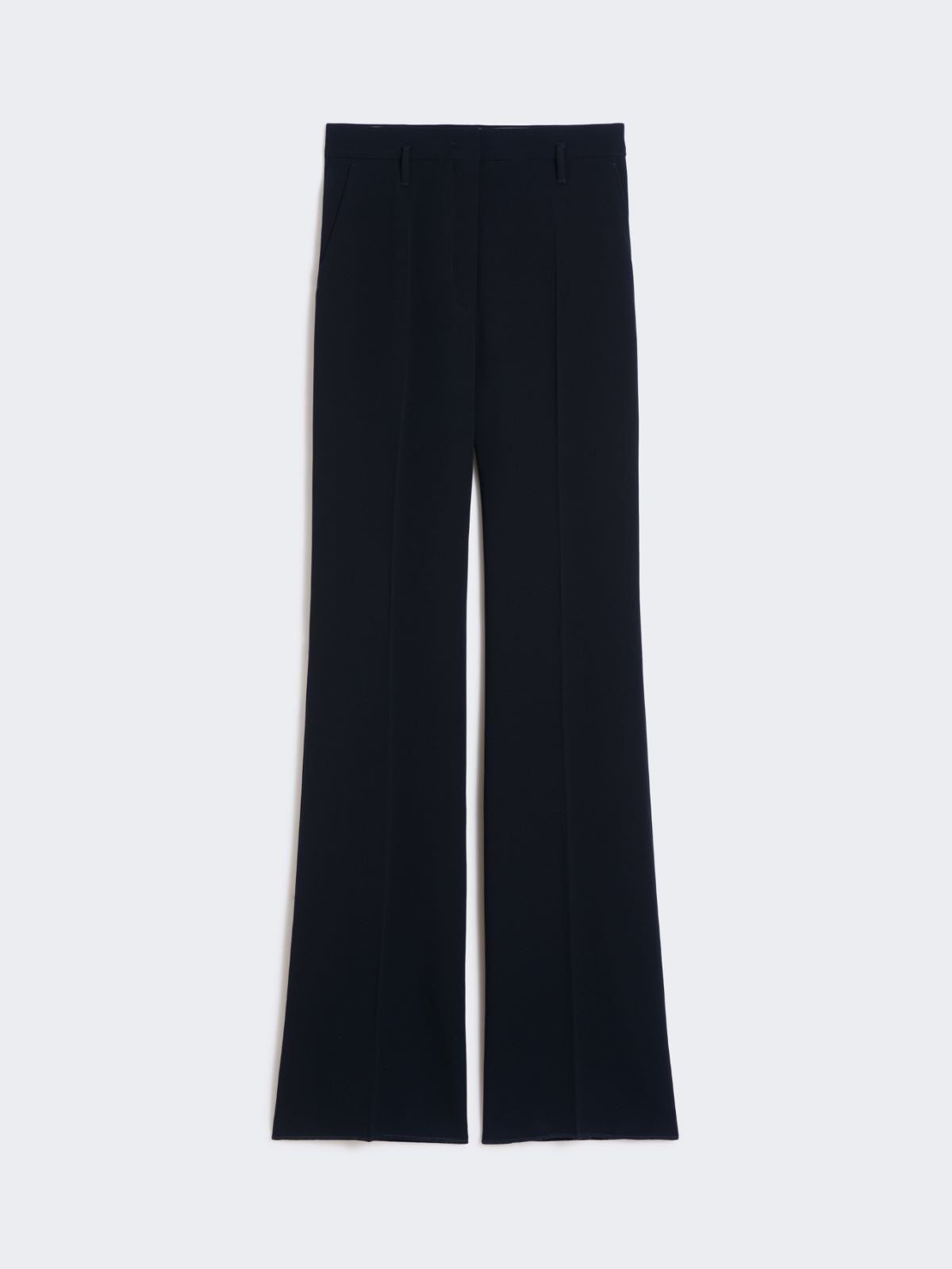 Flared cady trousers - Navy