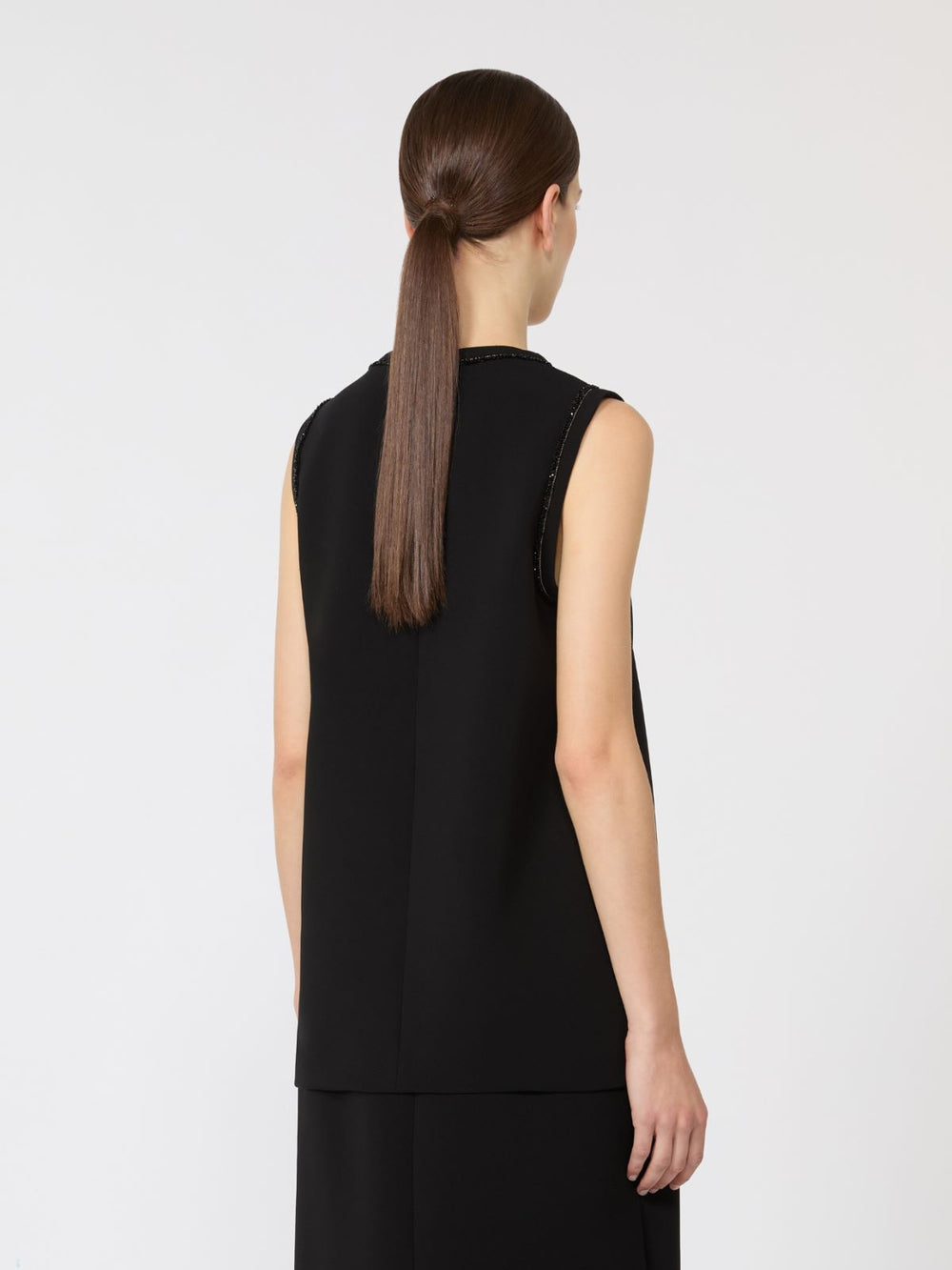 Cady crew neck blouse - Black