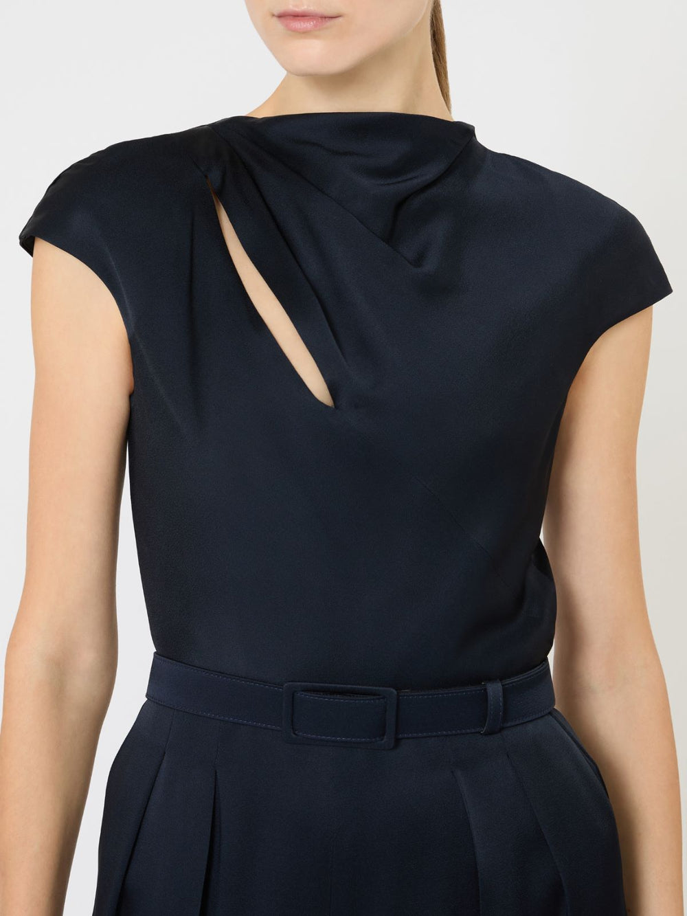 Envers satin jumpsuit - Midnightblue