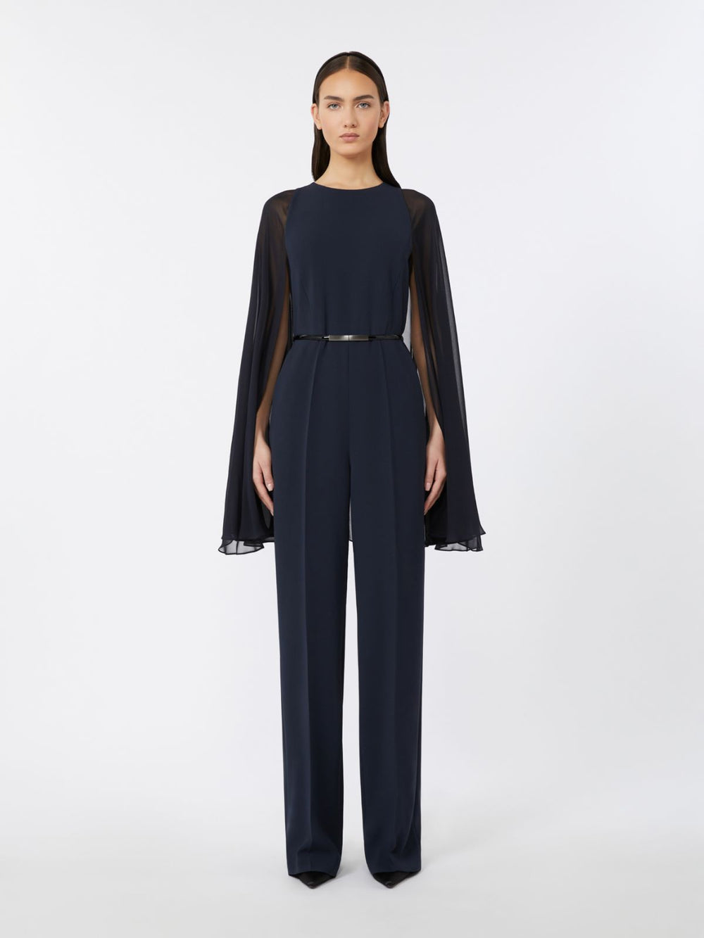 Cady jumpsuit with cape - Midnightblue