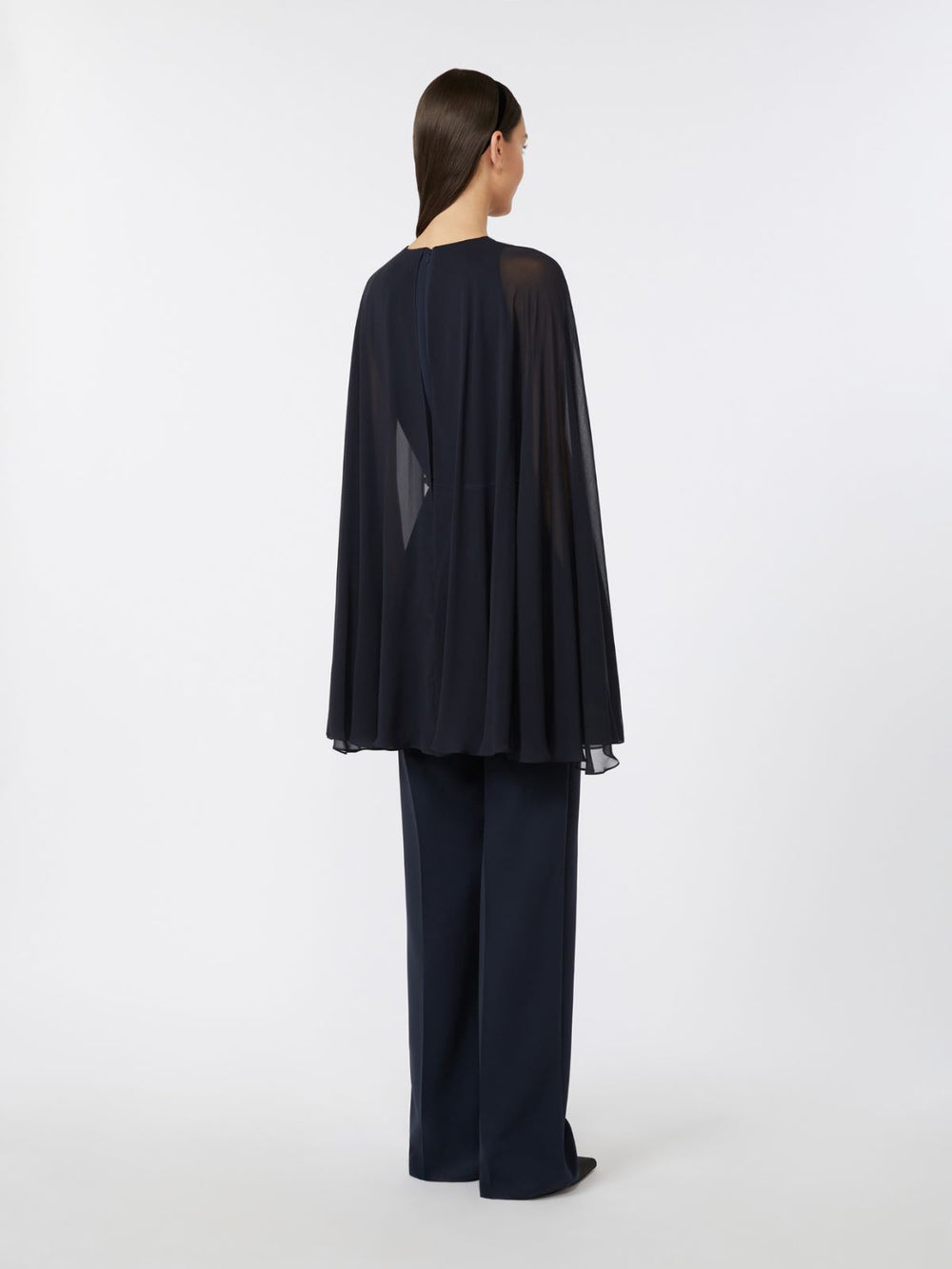 Cady jumpsuit with cape - Midnightblue