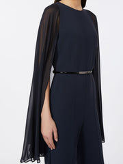 Cady jumpsuit with cape - Midnightblue