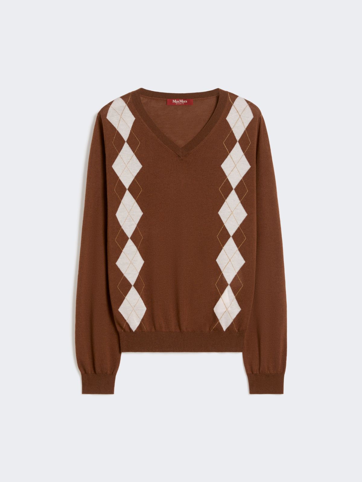 Wool and silk sweater - Chocolate