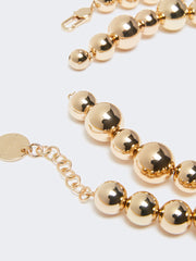 Ball chocker necklace set - Light gold