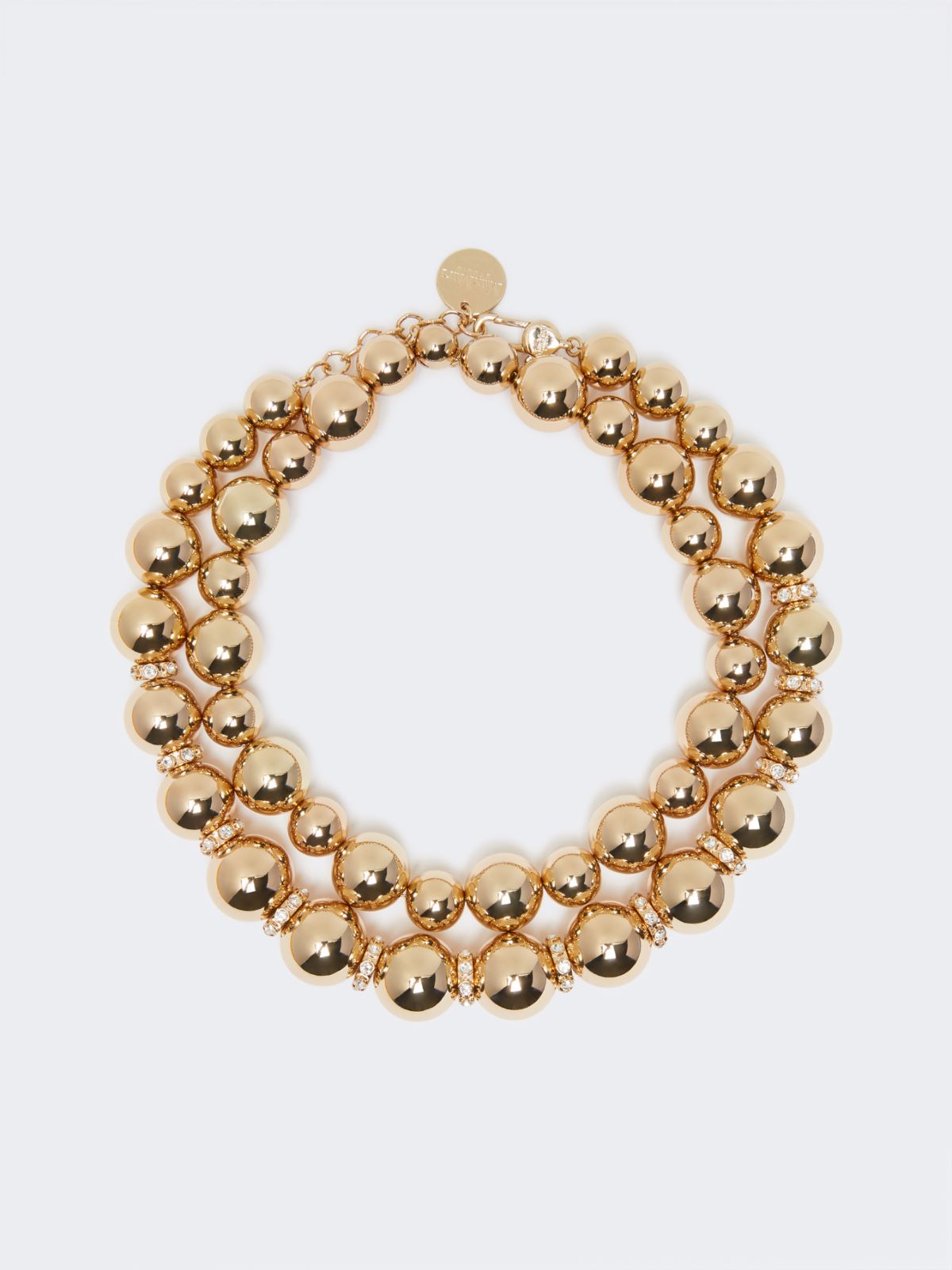 Ball chocker necklace set - Light gold