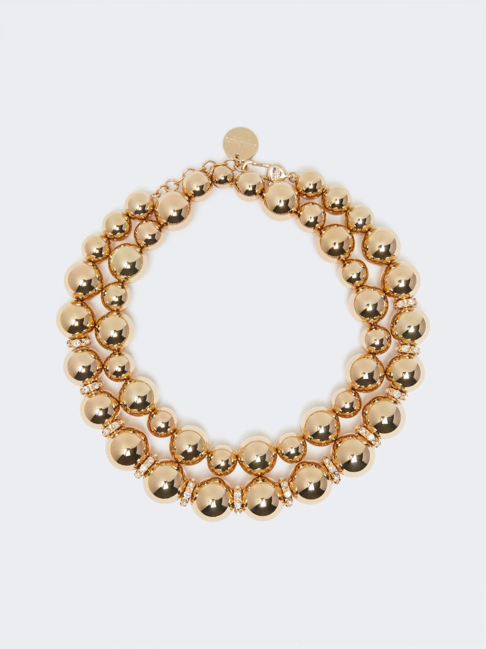 Ball chocker necklace set - Light gold